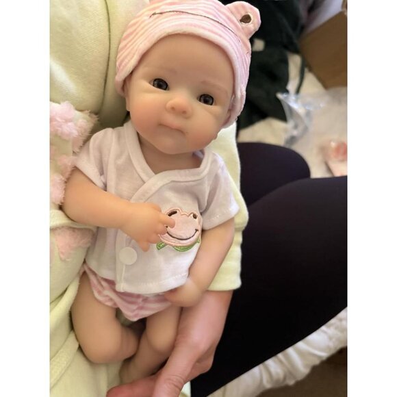 🆕12 inch Realistic Newborn Full Boby Silicone Bettie-Open Mouth Baby Doll Girl - Picture 2 of 11
